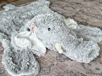 Gray Elephant Rug for Safari Nursery