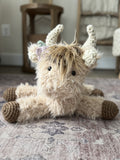 Fluffy Tan Highland Cow Plush