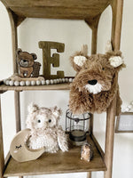 Owl Plush Stuffed Animal Beige