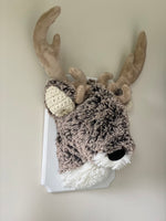 Brown Frosted Deer Wall Mount